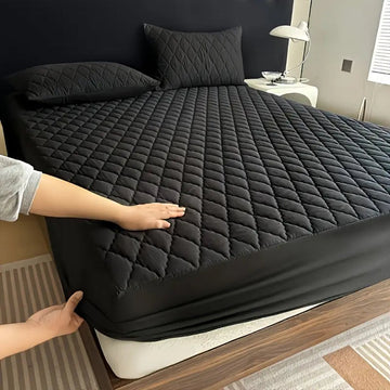 Quilted Fitted Protector Double Bed