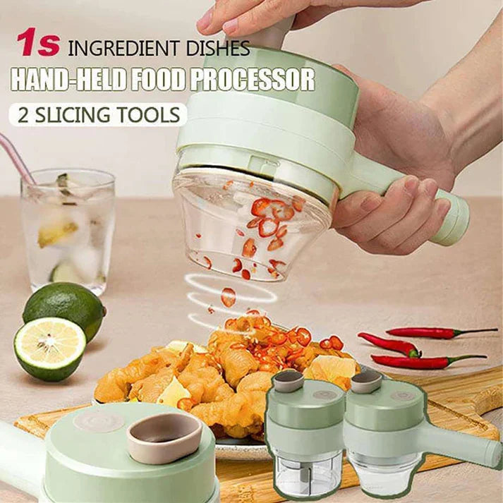 4-in-1 Electric Vegetable Chopper Rechargeable