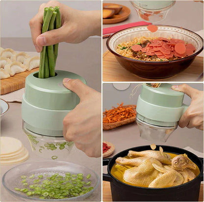 4-in-1 Electric Vegetable Chopper Rechargeable