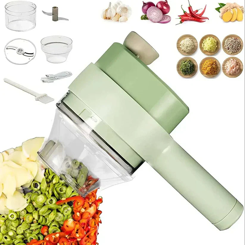 4-in-1 Electric Vegetable Chopper Rechargeable